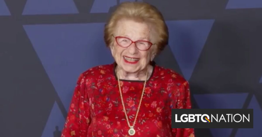 Le Dr Ruth Westheimer a défendu pendant des décennies les discussions sur le sexe et la communauté gay Le Dr Ruth Westheimer a défendu pendant des décennies les discussions sur le sexe et la communauté gay