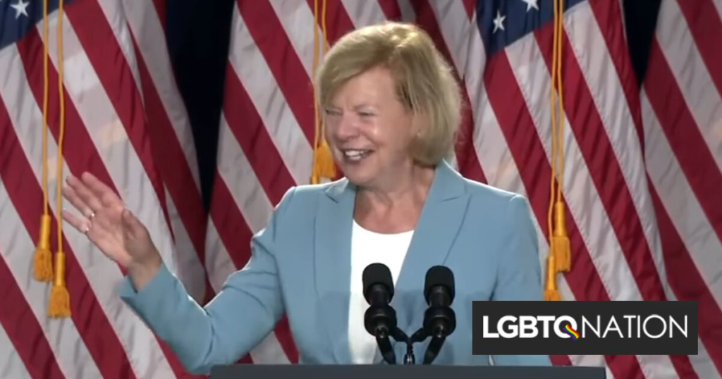 La sénatrice lesbienne Tammy Baldwin ouvre le premier meeting de campagne présidentielle de Kamala Harris La sénatrice lesbienne Tammy Baldwin ouvre le premier meeting de campagne présidentielle de Kamala Harris