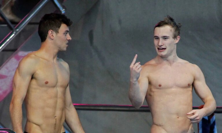 Tom Daley and Jack Laugher of Team GB.