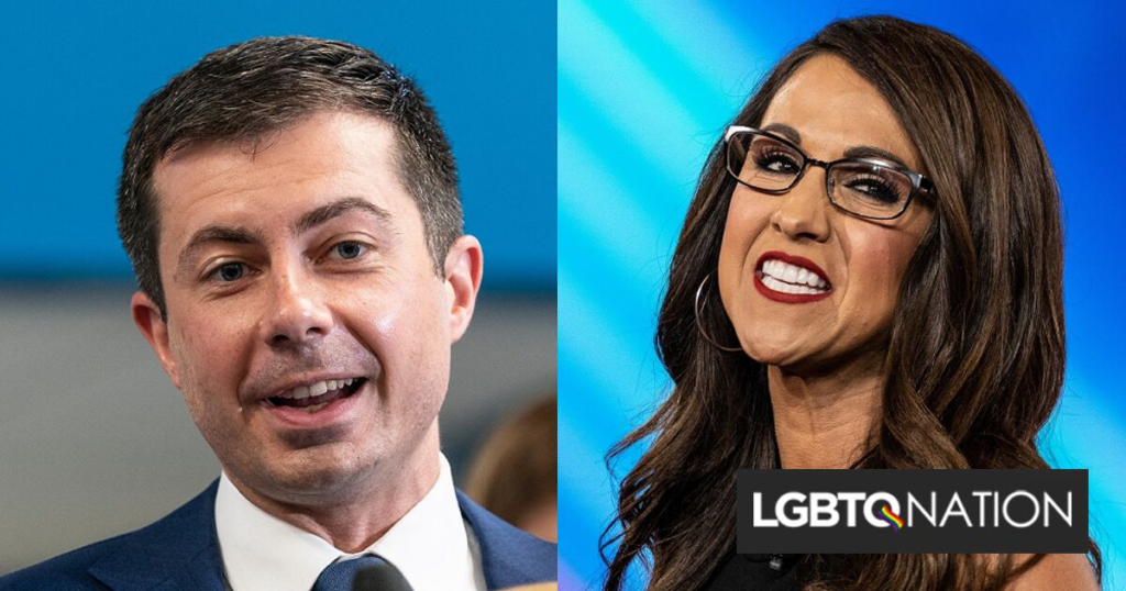 Lauren Boebert a tenté de remporter une bataille d'esprit contre Pete Buttigieg. Elle a perdu. Lauren Boebert a tenté de remporter une bataille d'esprit contre Pete Buttigieg. Elle a perdu.