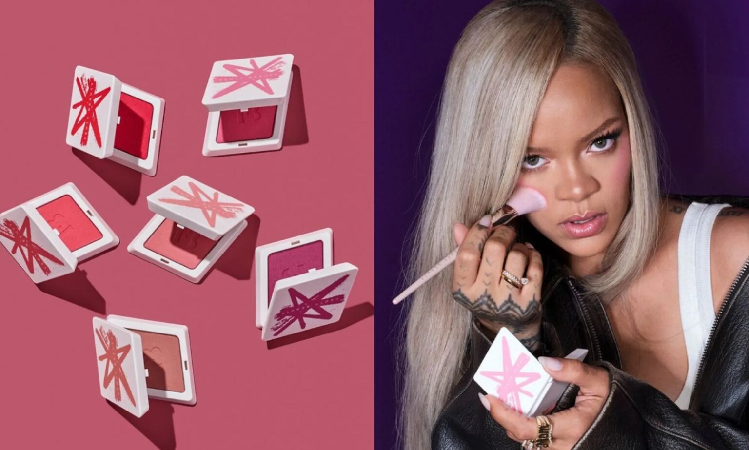 Fenty Beauty lance une nouvelle gamme de blush pour vous offrir des « joues qui méritent d'être applaudies » Fenty Beauty is releasing new 'Fenty Cheeks' blush range.