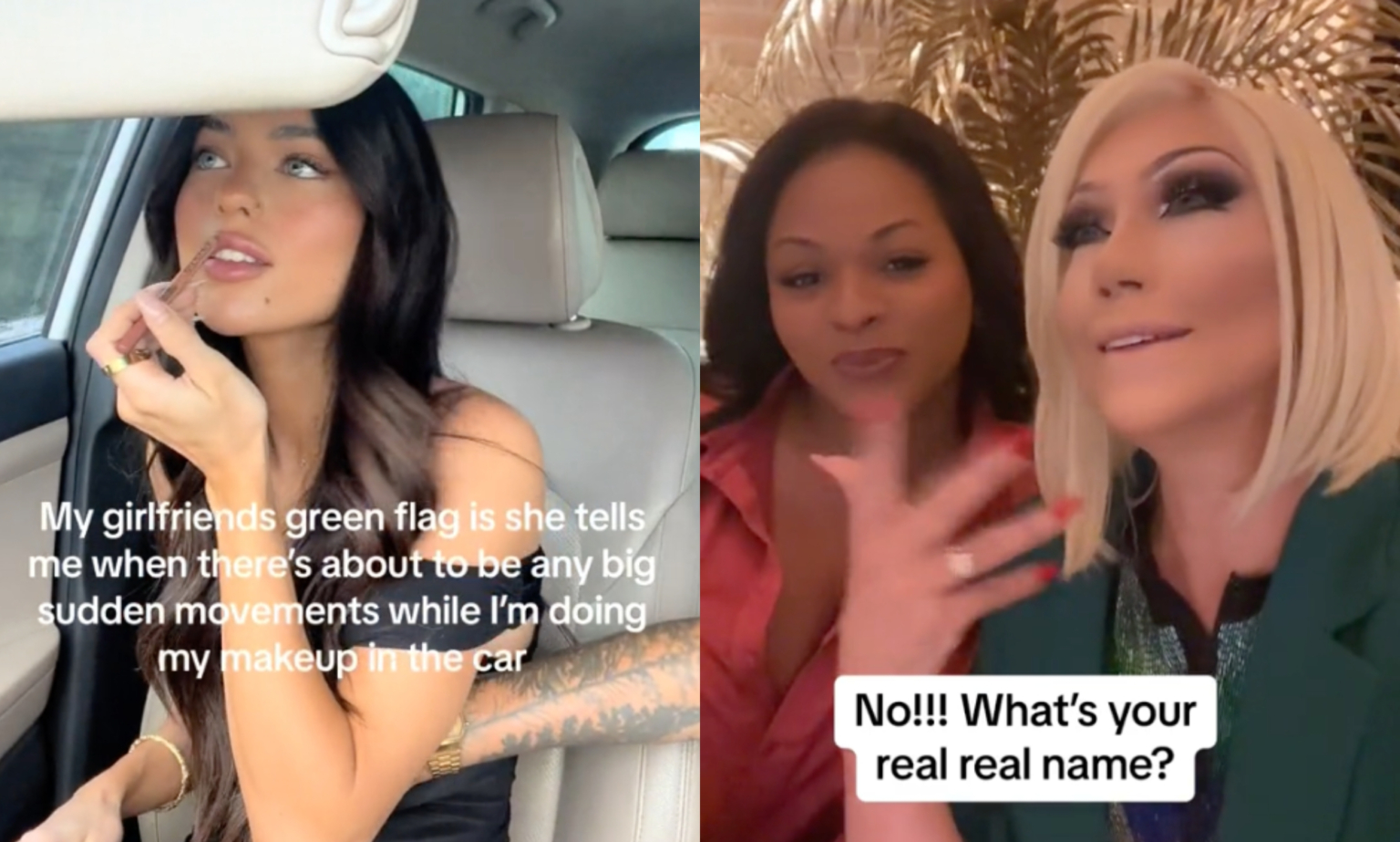 Voici les TikToks LGBTQ+ les plus viraux des six derniers mois – et ils sont hilarants two stills from LGBTQ+ TikTokers