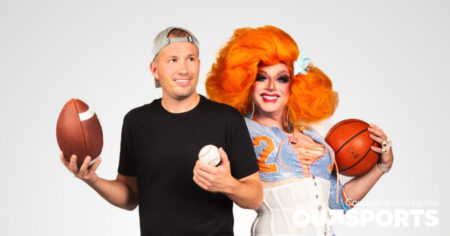 Pouvez-vous convaincre une drag queen d'aimer le sport ? Un podcast gay tente le coup à l'ancienne.