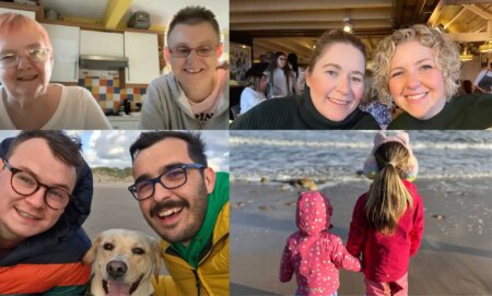 LGBTQ+ adopters (pictured) are more needed than ever.