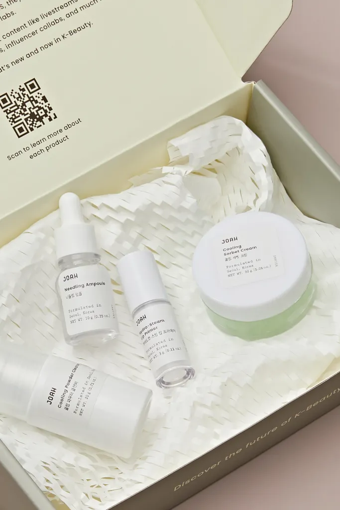 Le coffret JoahNow comprend quatre produits clés pour votre routine de soin.
