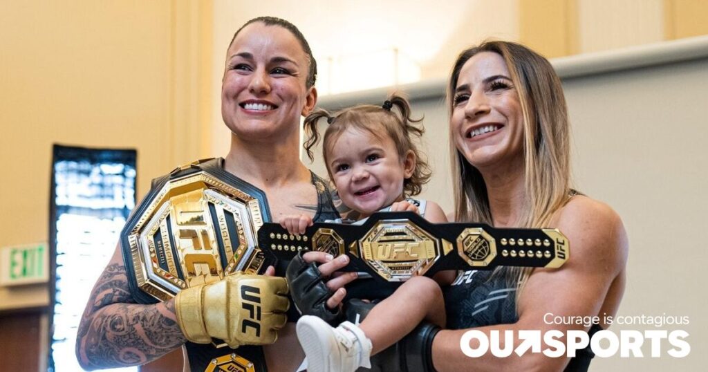 Ces deux combattants sont les premiers couples mariés de même sexe à se battre sur la même carte UFC Ces deux combattants sont les premiers couples mariés de même sexe à se battre sur la même carte UFC