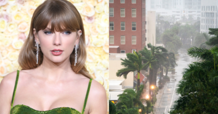 Photo partagée de Taylor Swift et de la Floride pendant l'ouragan Milton.
