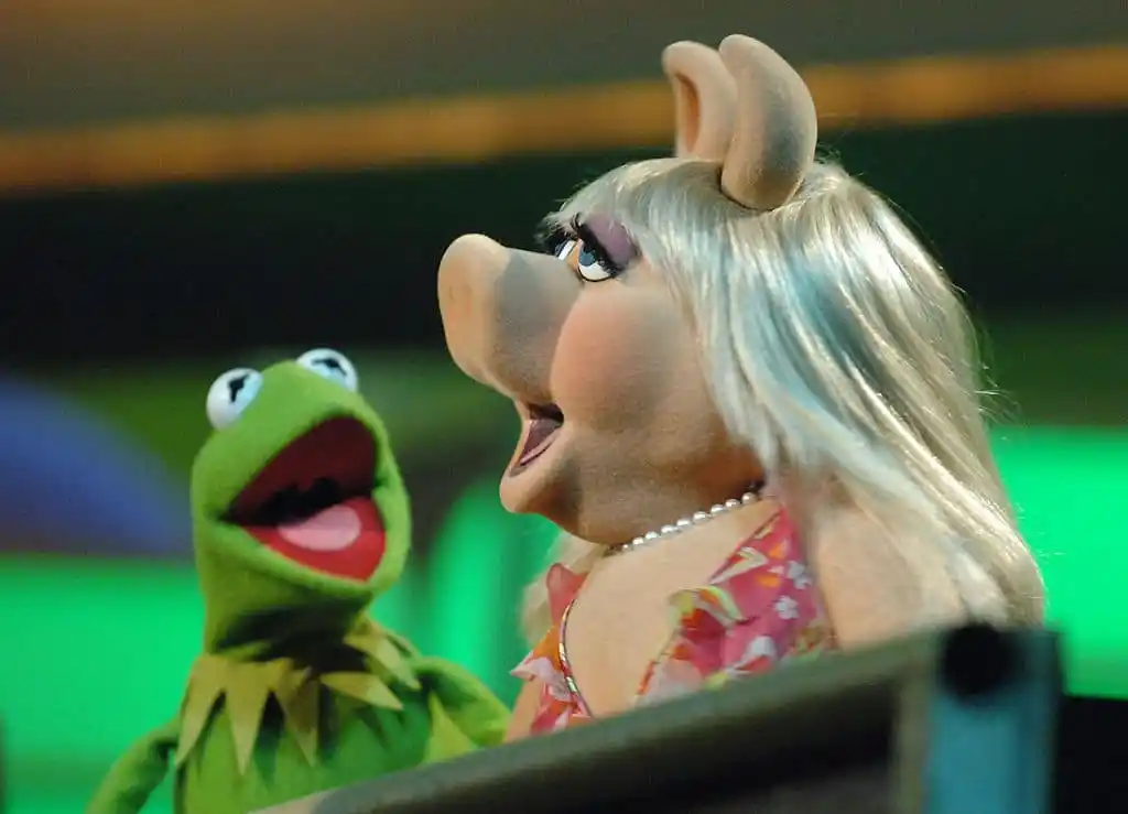Kermit la grenouille et Miss Piggy du Muppet Show