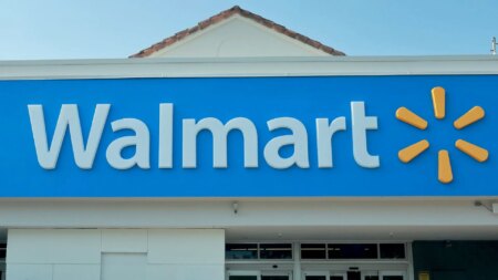 Stock image of a Walmart store
