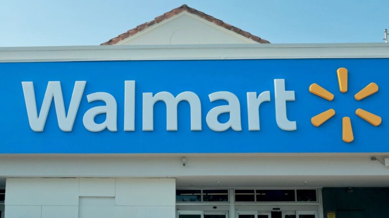 Stock image of a Walmart store