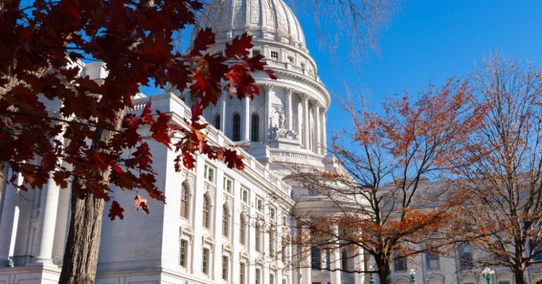 Bâtiment du Capitole de l'État du Wisconsin.