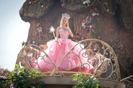 Ariana Grande as Glinda in Wicked.