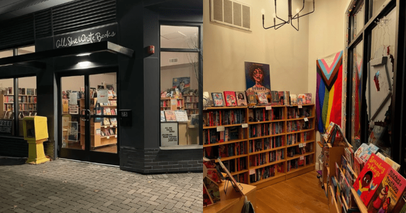 Cette librairie queer accueillera des mariages en 2025 et elle ressemble au lieu de rêve Images de tous les livres qu'elle a écrit à Sommerville, Massachusetts.