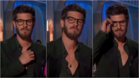 Andrew Garfield at the Golden Globes