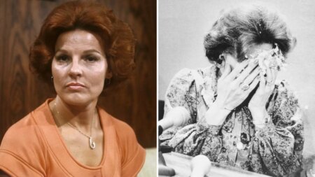 Anita Bryant, the left image shows her covered in pie