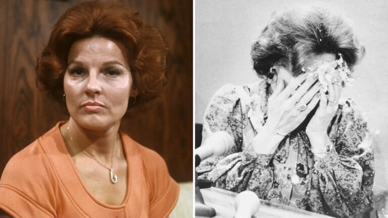 Anita Bryant, the left image shows her covered in pie