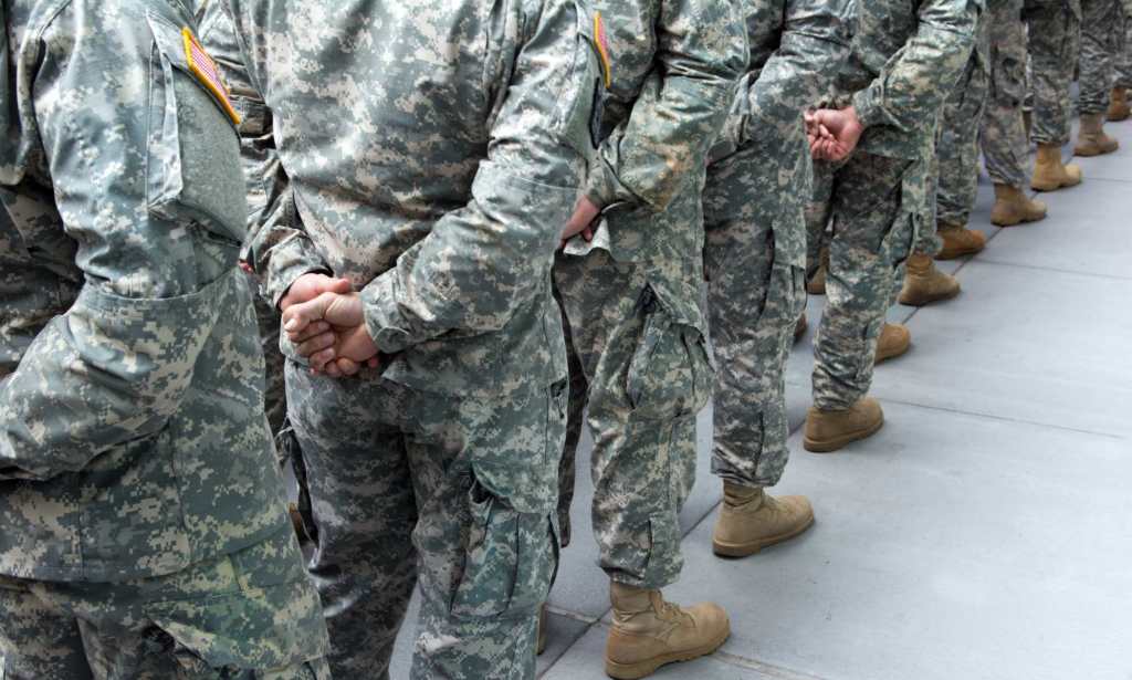 Membres du service militaire américain