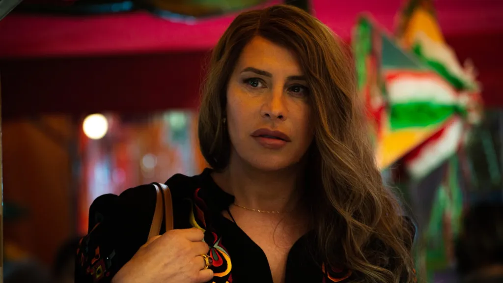 Karla Sofía Gascón dans le rôle d'Emilia Pérez. (Shanna Besson/Pathé Films)