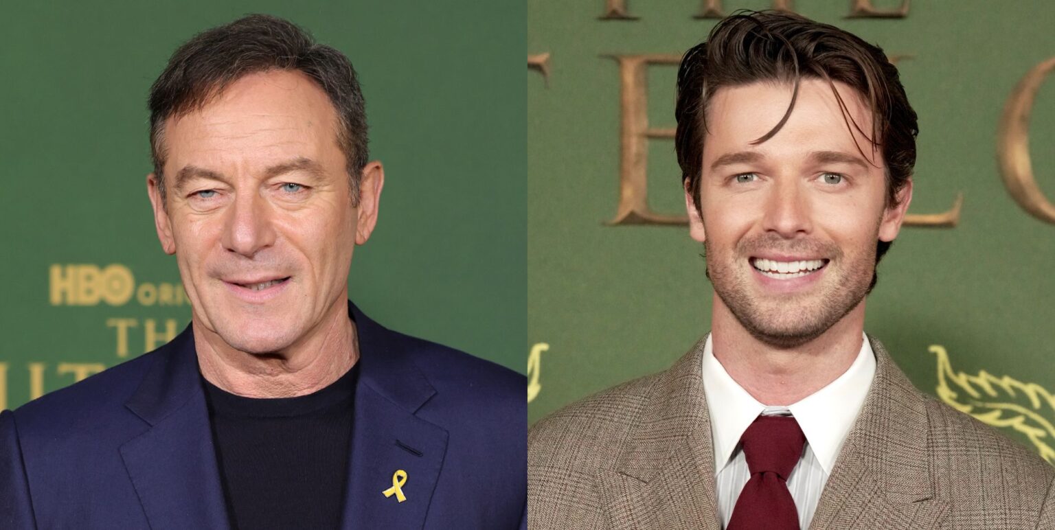 The White Lotus stars Jason Isaacs and Patrick Schwarzenegger.
