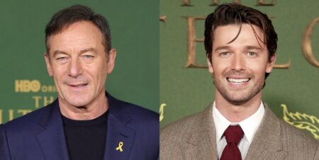 The White Lotus stars Jason Isaacs and Patrick Schwarzenegger.