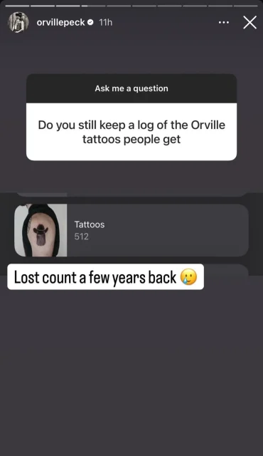 Orville Peck Insta Story # 3