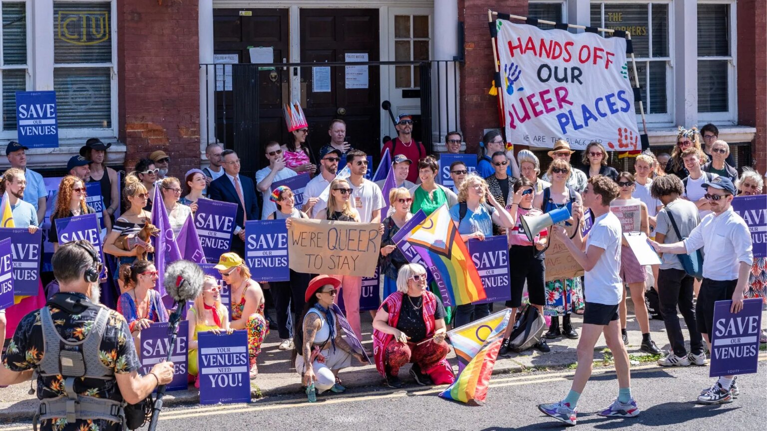 More than a hundred people showed up to a rally to save Bethnal Green Working Men’s Club in July 2024