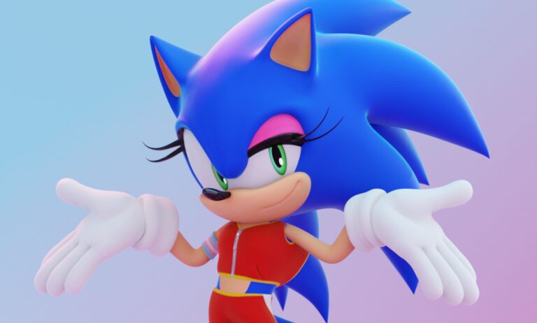Le mod le plus populaire de Sonic UnleaShed PC fait le célèbre hérisson Blue Hedgehog transgenre A render of Trans Fem Sonic.