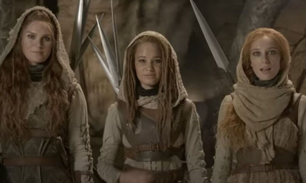 Trois personnages de Wheel of Time.