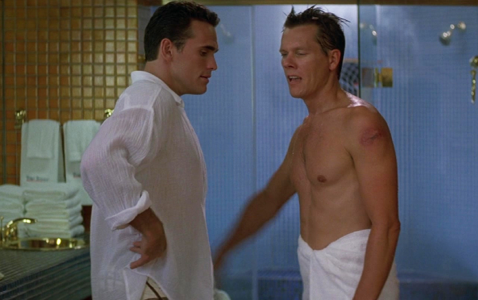 Des choses sauvages ont coupé un baiser de douche gay entre Kevin Bacon et Matt Dillon