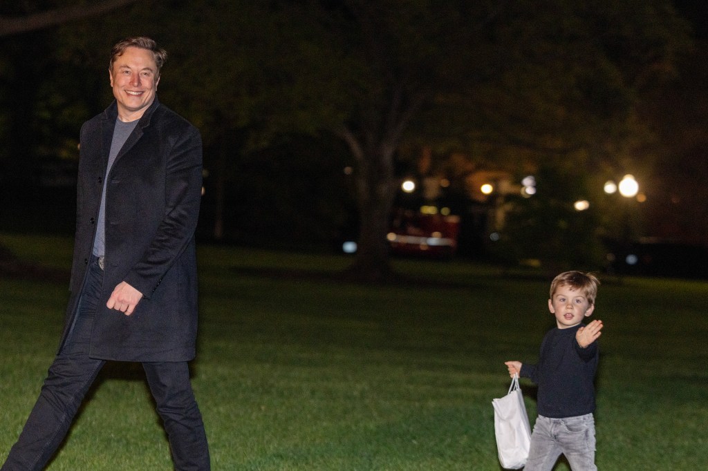 Elon Musk avec son fils x æ