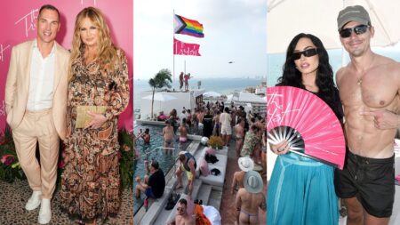 In pics: Jennifer Coolidge parties with Demi Lovato and Drag Race stars at opening of new gay resort