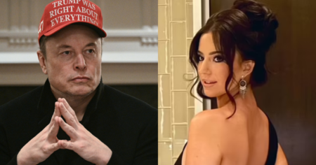 Photo divisée d'Elon Musk et Ashley St. Clair