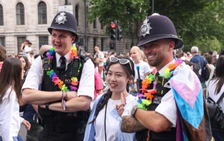 Met Police officers at Pride in 2019