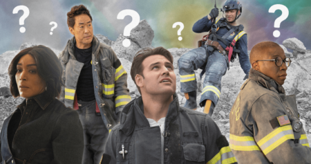 A collage of 9-1-1 characters from