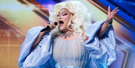 Le fabricant d'histoire de Britain a Talent Drag Jasmine Rice: `` J'ai été choqué, j'ai impressionné Simon Cowell '