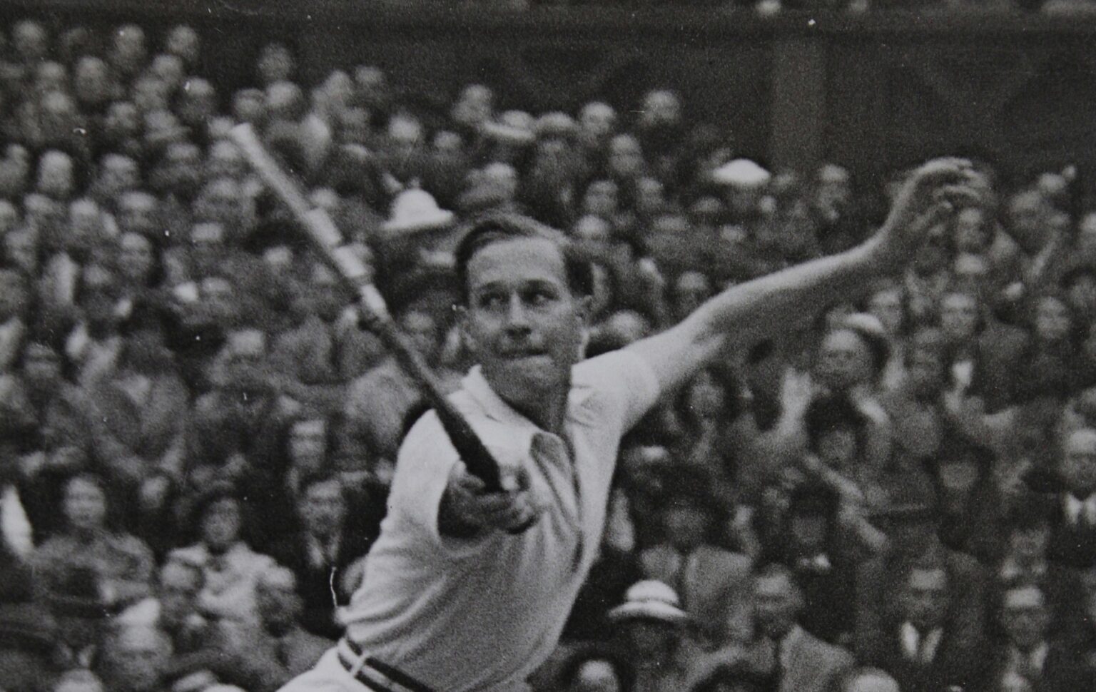 The German tennis player Gottfried von Cramm in Wimbledon.