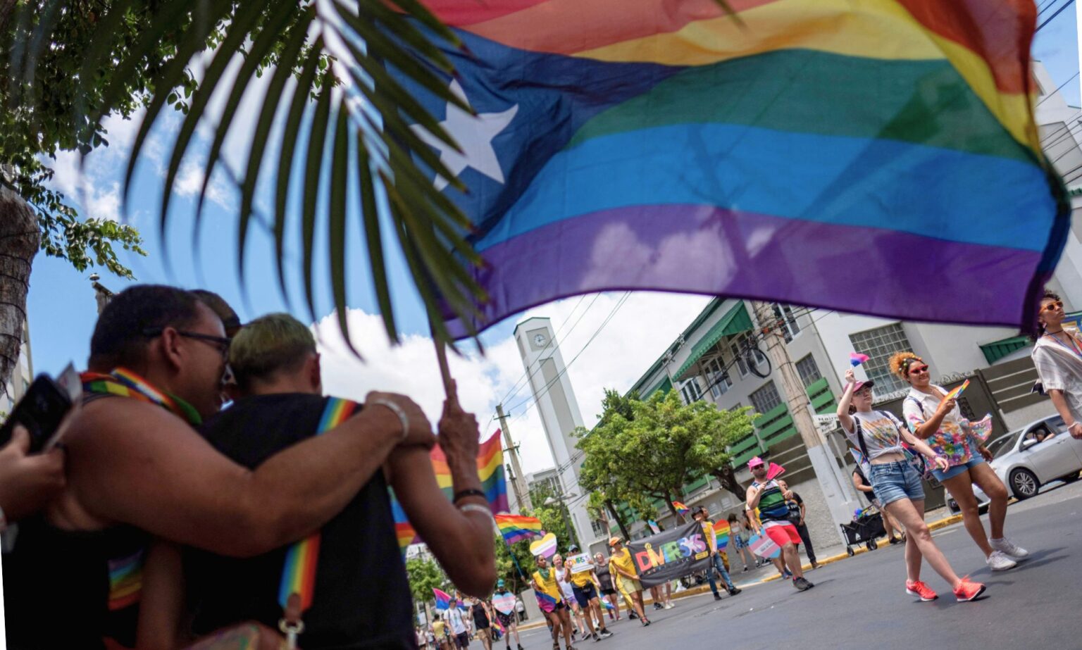 A Puerto Rico Pride flag.
