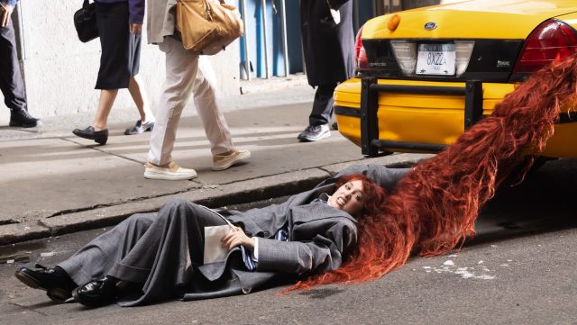 Chappell Roan est vu tourner un nouveau clip le 08 juillet 2025 à New York.