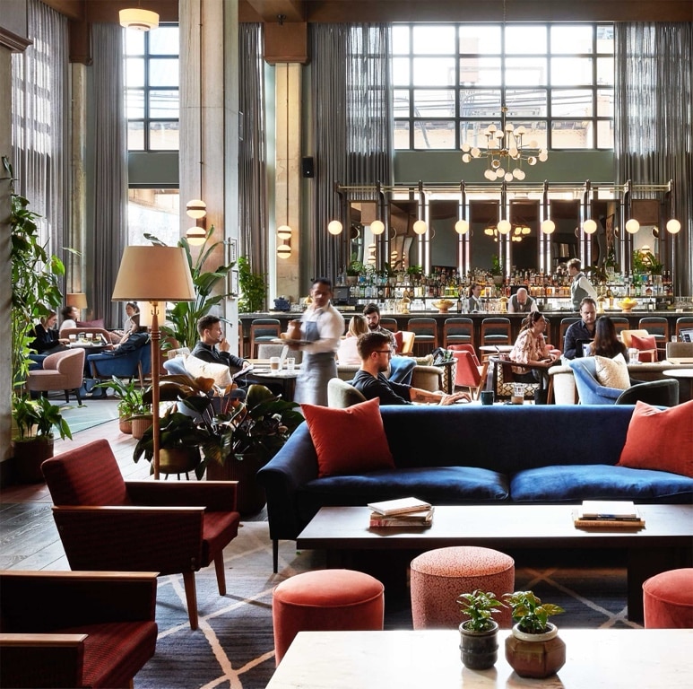 Le hall du Hoxton, Chicago