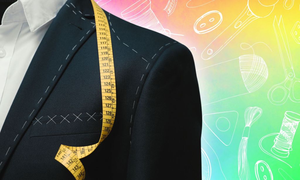 Une image éditée d'un costume adapté.