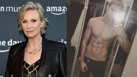 Jane Lynch met au défi l'Amérique de trouver que Chord Overtreet Playgirl Issue Full-Frrontal Playgirl qui a été tiré des étagères