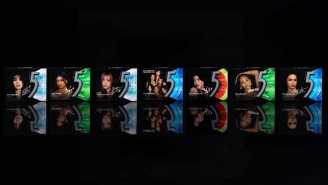 Katseye avec 5 de la gomme