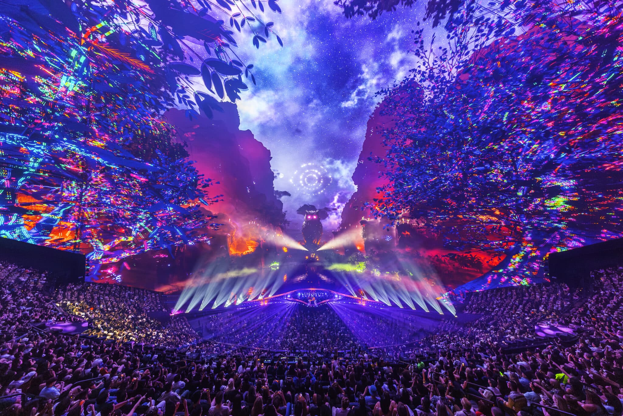 Spectacle Unity de Tomorrowland et Insomniac.