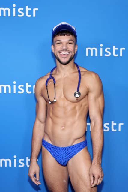 Ty Talley participe à la Journée nationale de PrEP du MISTR à l'Abbaye le 9 octobre 2025 à West Hollywood, Californie.