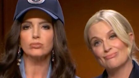 Tina Fey as Department of Homeland Security Secretary Kristi Noem, and Amy Poehler as US Attorney General Pam Bondi.