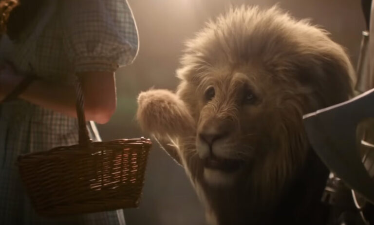 The Cowardly Lion in Wicked: For Good
