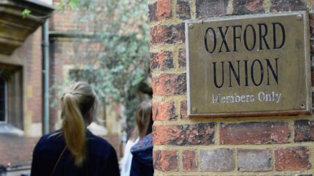 Oxford Union entrance on St Michaels