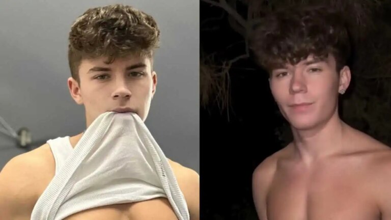 TikTok est obsédé par la querelle improbable entre les stars jumelles d'OnlyFans, Drake Von et Silas Brooks. From left to right: Drake Von and Silas Brooks.