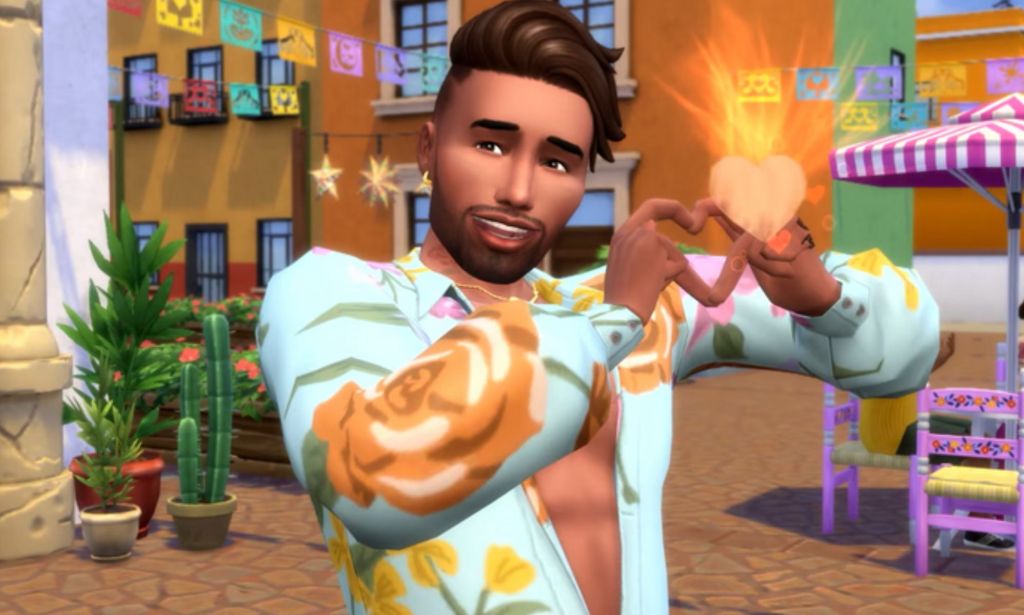 Une capture d'écran des Sims 4.