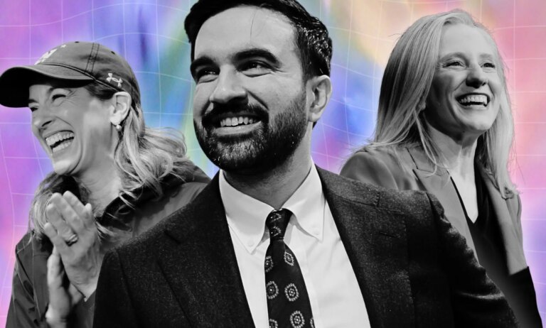 Les résultats des élections américaines montrent que les Américains « rejettent les politiques de division » An edited image of Zohran Mamdani, Mikie Sherrill, and Abigail Spanberger.